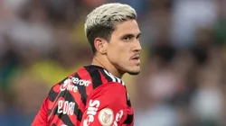 MT - CUIABA - 06/08/2023 - BRASILEIRO A 2023, CUIABA X FLAMENGO - Pedro jogador do Flamengo durante partida contra o Cuiaba no estadio Arena Pantanal pelo campeonato Brasileiro A 2023. Foto: Gil Gomes/AGIF