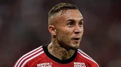 RJ - RIO DE JANEIRO - 11/06/2023 - BRASILEIRO A 2023, FLAMENGO X GREMIO - Everton Cebolinha jogador do Flamengo comemora seu gol durante partida contra o Gremio no estadio Maracana pelo campeonato BRASILEIRO A 2023. Foto: Thiago Ribeiro/AGIF