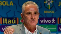 RJ - Rio de Janeiro - 07/11/2022 - CONVOCACAO SELECAO BRASILEIRA - Tite tecnico da Selecao Brasileira anuncia a lista com os 26 nomes convocados para disputar a Copa do Mundo de 2022 no Catar, nesta segunda feira (07), no auditorio da sede da CBF, na zona oeste do Rio de Janeiro. Foto: Thiago Ribeiro/AGIF