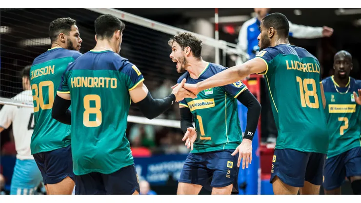 Brasil ganhou da Argentina na Liga das Nações deste ano. Foto: FIVB