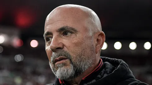RJ - RIO DE JANEIRO - 16/08/2023 - COPA DO BRASIL 2023, FLAMENGO X GREMIO - Jorge Sampaoli tecnico do Flamengo durante partida contra o Gremio no estadio Maracana pelo campeonato Copa do Brasil 2023. Foto: Thiago Ribeiro/AGIF