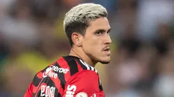 MT - CUIABA - 06/08/2023 - BRASILEIRO A 2023, CUIABA X FLAMENGO - Pedro jogador do Flamengo durante partida contra o Cuiaba no estadio Arena Pantanal pelo campeonato Brasileiro A 2023. Foto: Gil Gomes/AGIF