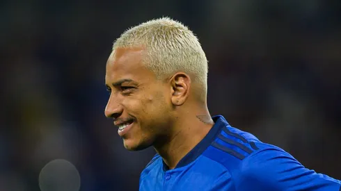 MG - BELO HORIZONTE - 06/08/2023 - BRASILEIRO A 2023, CRUZEIRO X BOTAFOGO - Matheus Pereira jogador do Cruzeiro durante entrada em campo para partida contra o Botafogo no estadio Mineirao pelo campeonato Brasileiro A 2023. Foto: Alessandra Torres/AGIF