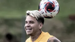 Foto: Ivan Storti/Santos FC - Soteldo sorri com notícia no Santos