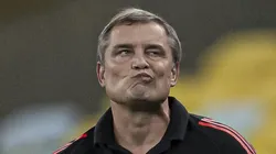 Foto: Jorge Rodrigues/AGIF - Diego Aguirre tecnico do Santos tem esperanças em relação ao Peixe