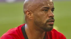 Thiago Heleno jogador do Athletico-PR durante partida contra o Corinthians no estadio Arena da Baixada pelo campeonato BRASILEIRO A 2023. Foto: Gabriel Machado/AGIF