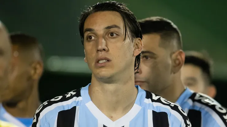 SP - Campinas - 05/08/2022 - BRASILEIRO B 2022, GUARANI X GREMIO - Geromel jogador do Gremio durante partida contra o Guarani no estadio Brinco de Ouro pelo campeonato Brasileiro B 2022. Foto: Diogo Reis/AGIF