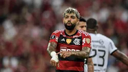 RJ - RIO DE JANEIRO - 03/08/2023 - LIBERTADORES 2023, FLAMENGO X OLIMPIA - Gabigol jogador do Flamengo durante partida contra o Olimpia no estadio Maracana pelo campeonato Libertadores 2023. Foto: Thiago Ribeiro/AGIF