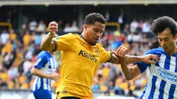 Foto: Clive Mason/Getty Images - João Gomes em ação neste sábado