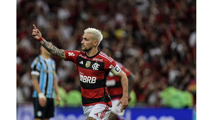 Foto: Thiago Ribeiro/AGIF- Arrascaeta foi o autor do gol da classificação