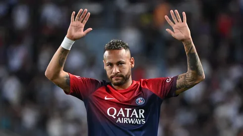 OSAKA, JAPAN - JULY 25: Neymar Jr of Paris Saint-Germain applaud fans after the pre-season friendly match between Paris Saint-Germain and Al-Nassr at Yanmar Stadium Nagai on July 25, 2023 in Osaka, Japan. (Photo by Kenta Harada/Getty Images)