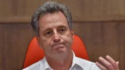 RJ - Rio de Janeiro - 24/02/2019 - Coletiva Presidente do Flamengo Rodolfo Landim - Presidente do Flamengo Rodolfo Landim, concede coletiva neste domingo, no auditorio Rogerio Steinberg, na Gavea, a fim de, responder perguntas sobre a tragedia no Ninho do Urubu. Foto: Thiago Ribeiro/AGIF