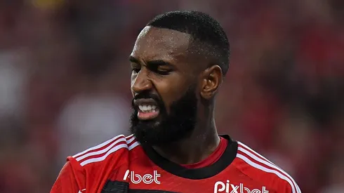 Gerson durante a vitória sobre o Grêmio