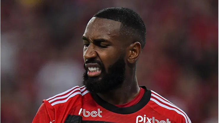 Gerson durante a vitória sobre o Grêmio