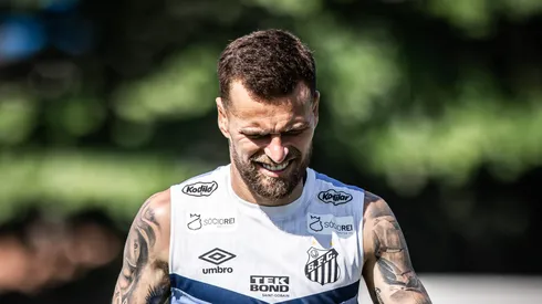 Foto: Raul Baretta/ Santos FC - Lucas Lima no CT Rei Pelé