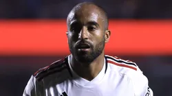 SP - SAO PAULO - 16/08/2023 - COPA DO BRASIL 2023, SAO PAULO X CORINTHIANS - Lucas Moura jogador do Sao Paulo durante partida contra o Corinthians no estadio Morumbi pelo campeonato Copa do Brasil 2023. Foto: Marcello Zambrana/AGIF