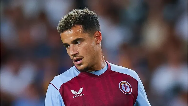 VALENCIA, SPAIN - AUGUST 05: Philippe Coutinho of Aston Villa looks on during the Trofeu Taronja match between Valencia CF and Aston Villa at Estadio Mestalla on August 05, 2023 in Valencia, Spain. (Photo by Eric Alonso/Getty Images)