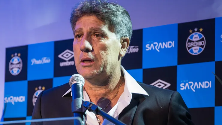 Foto: Lucas Uebel/Grêmio/Divulgação - Renato Gaúcho: treinador "chorou" e desabafou em entrevista coletiva