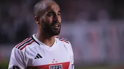 Foto: Ettore Chiereguini/AGIF - Lucas Moura: camisa 7 se emocionou após vitória do São Paulo