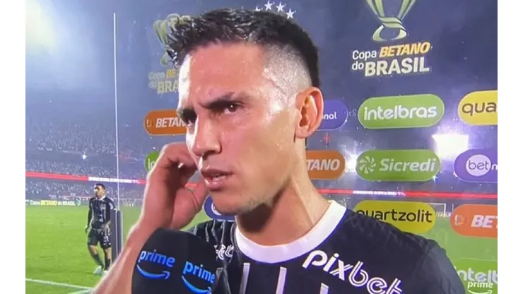 Matias Rojas em entrevista no Corinthians - Foto: Reprodução/Prime Video