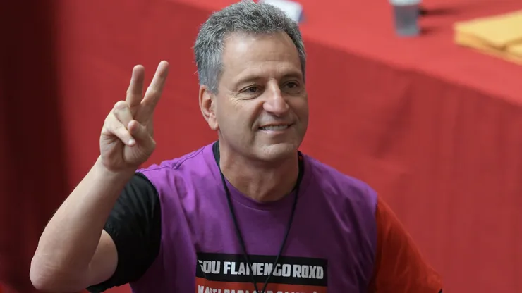 RJ - Rio de Janeiro - 08/12/2018 - Eleicao Flamengo trienio 2019-2021 - Rodolfo Landim, candidato a presidencia do Flamengo, durante a eleicao de Presidente para o Trienio 2019 a 2021, realizada no Ginasio Helio Mauricio, sede social da Gavea, Zona Sul do Rio de Janeiro. Foto: Thiago Ribeiro/AGIF