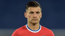 RJ - Rio de Janeiro - 14/06/2021 - COPA AMERICA 2021, ARGENTINA X CHILE - Aranguiz jogador do Chile durante partida contra o Argentina no estadio Engenhao pelo campeonato Copa America 2021. Foto: Thiago Ribeiro/AGIF