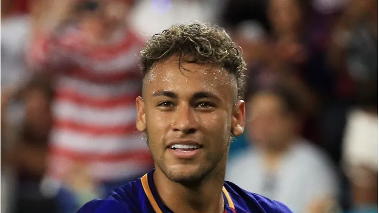 Neymar #11 of Barcelona reacts in the second half against Real Madrid during their International Champions Cup 2017 match at Hard Rock Stadium on July 29, 2017 (Photo by Mike Ehrmann/Getty Images)