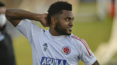 DF – Brasilia – 02/07/2021 – COPA AMERICA 2021, TREINO DA COLOMBIA – Miguel Borja jogador do Colombia durante treino no Centro de Treinamento Ciro Machado. Foto: Mateus Bonomi/AGIF