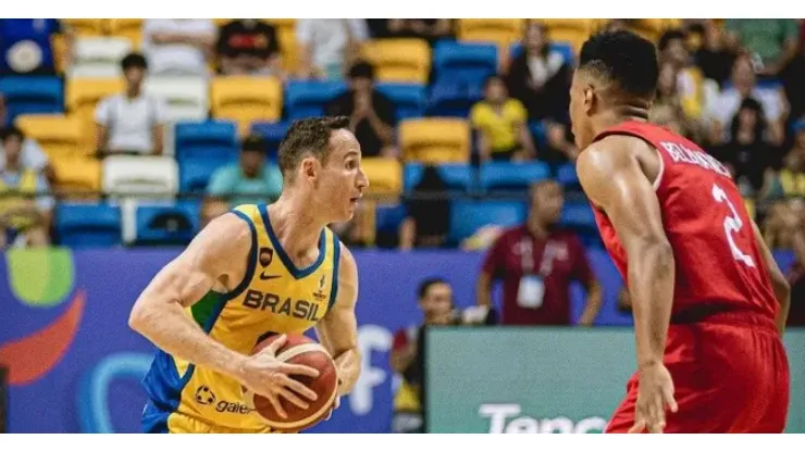 Huertas durante as eliminatórias para a Copa do Mundo. Foto: Maurício Almeida/CBB