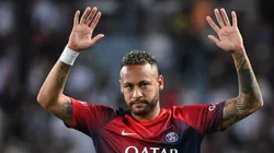 OSAKA, JAPAN - JULY 25: Neymar Jr of Paris Saint-Germain applaud fans after the pre-season friendly match between Paris Saint-Germain and Al-Nassr at Yanmar Stadium Nagai on July 25, 2023 in Osaka, Japan. (Photo by Kenta Harada/Getty Images)
