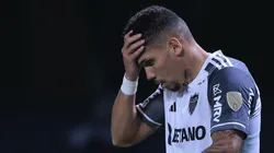Foto: Ettore Chiereguini/AGIF - Paulinho jogador do Atletico-MG lamenta chance perdida durante partida contra o Palmeiras no estadio Arena Allianz Parque pelo campeonato Libertadores 2023.