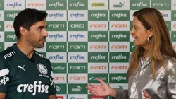 Foto: Flickr Oficial SE Palmeiras/Cesar Greco - Abel Ferreira e Leila Pereira
