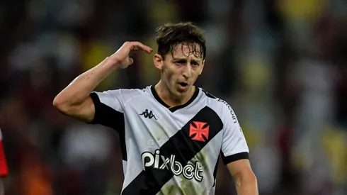 Galarza em ação justamente contra o Flamengo