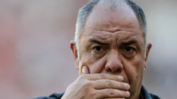 Foto: Thiago Ribeiro/AGIF - Marcos Braz sai triste da Libertadores