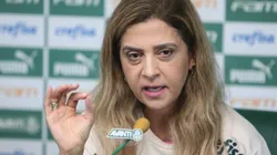 SP - Sao Paulo - 16/12/2021 - PALMEIRAS, COLETIVA PRESIDENTE - A Presidente do Palmeiras Leila Pereira durante coletiva de imprensa realizada no CT Barra Funda. Foto: Ettore Chiereguini/AGIF