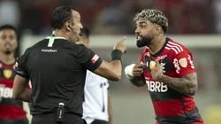 Foto: Jorge Rodrigues/AGIF - Gabigol reclamou muito após anulação do gol no Flamengo.