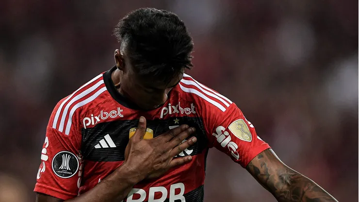 Bruno comemorando o gol no jogo de ida