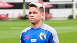 SP - Santos - 22/08/2019 - Treino do Santos Futebol Clube - Treino do Santos Futebol Clube, no CT Rei Pele. Na foto esta o jogador Soteldo. Foto: Fernanda Luz/AGIF