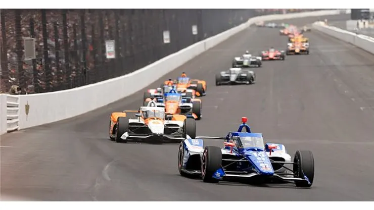 Palou liderando a Indy 500 deste ano