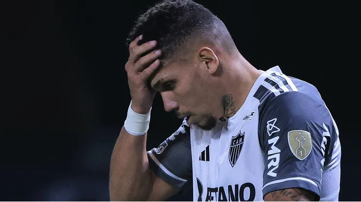 LIBERTADORES 2023, PALMEIRAS X ATLETICO-MG - Paulinho lamenta chance perdida contra o Palmeiras Foto: Ettore Chiereguini/AGIF