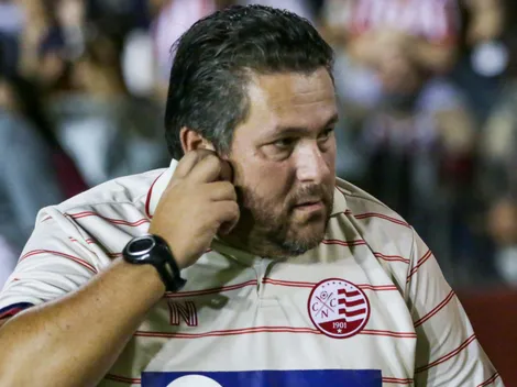 TRETA no Náutico, com direito à GRITARIA: Jogador se estressa com o técnico, Fernando Marchiori durante reunião