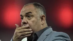 RJ - Rio de Janeiro - 30/03/2022 - CARIOCA 2022, FLAMENGO X FLUMINENSE - Marcos Braz dirigente do Flamengo durante partida contra o Fluminense no estadio Maracana pelo campeonato Carioca 2022. Foto: Thiago Ribeiro/AGIF