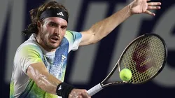 Tsitsipas durante a final de Los Cabos, no último sábado (5)