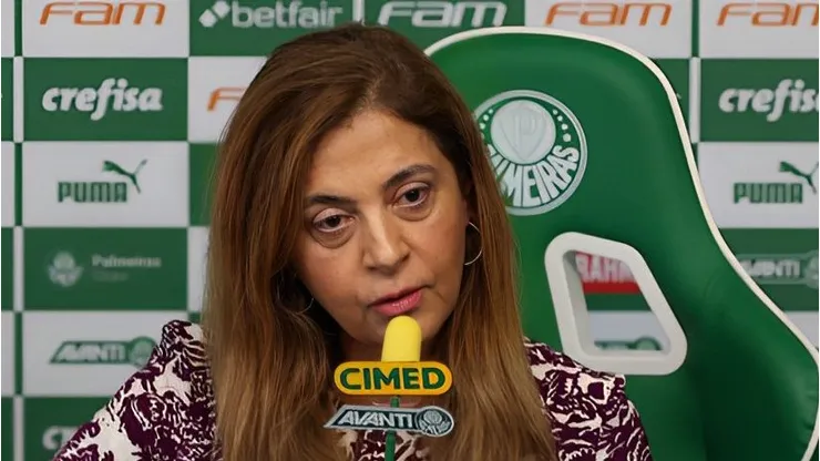 Foto: Reprodução Flickr Palmeiras/Cesar Greco - Leila é exposto dentro do Palmeiras