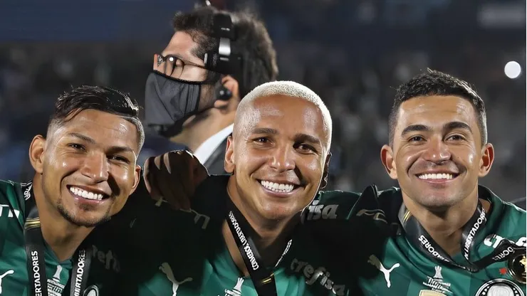 Comemorações da SE Palmeiras pela conquista da Copa Libertadores 2021. (Foto: Cesar Greco) - Atacante campeão da Libertadores deu declaração polêmica