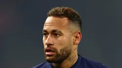 PARIS, FRANCE - FEBRUARY 14: Neymar of Paris Saint-Germain looks on during the UEFA Champions League round of 16 leg one match between Paris Saint-Germain and FC Bayern Muenchen at Parc des Princes on February 14, 2023 in Paris, France. (Photo by Clive Rose/Getty Images)