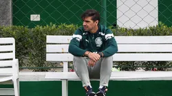 Foto: Cesar Greco/Palmeiras - Abel durante treinamento