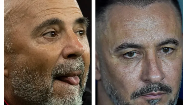 Fotos: Jorge Rodrigues e Thiago Ribeiro/AGIF - Sampaoli foi comparado com Vítor Pereira
