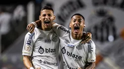 Foto: Raul Baretta/ Santos FC - Ângelo e Deivid juntos no Santos