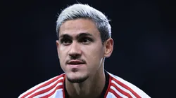 SP - SAO PAULO - 08/07/2023 - BRASILEIRO A 2023, PALMEIRAS X FLAMENGO - Pedro jogador do Flamengo durante partida contra o Palmeiras no estadio Arena Allianz Parque pelo campeonato Brasileiro A 2023. Foto: Ettore Chiereguini/AGIF